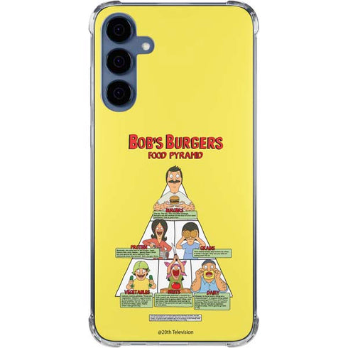 Bobs Burgers Food Pyramid Galaxy A35 5G Clear Case